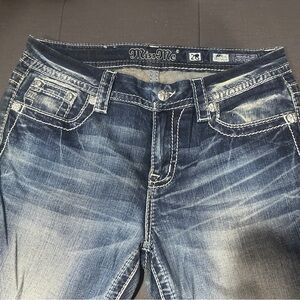 Miss Me Dark Blue Denim Jeans